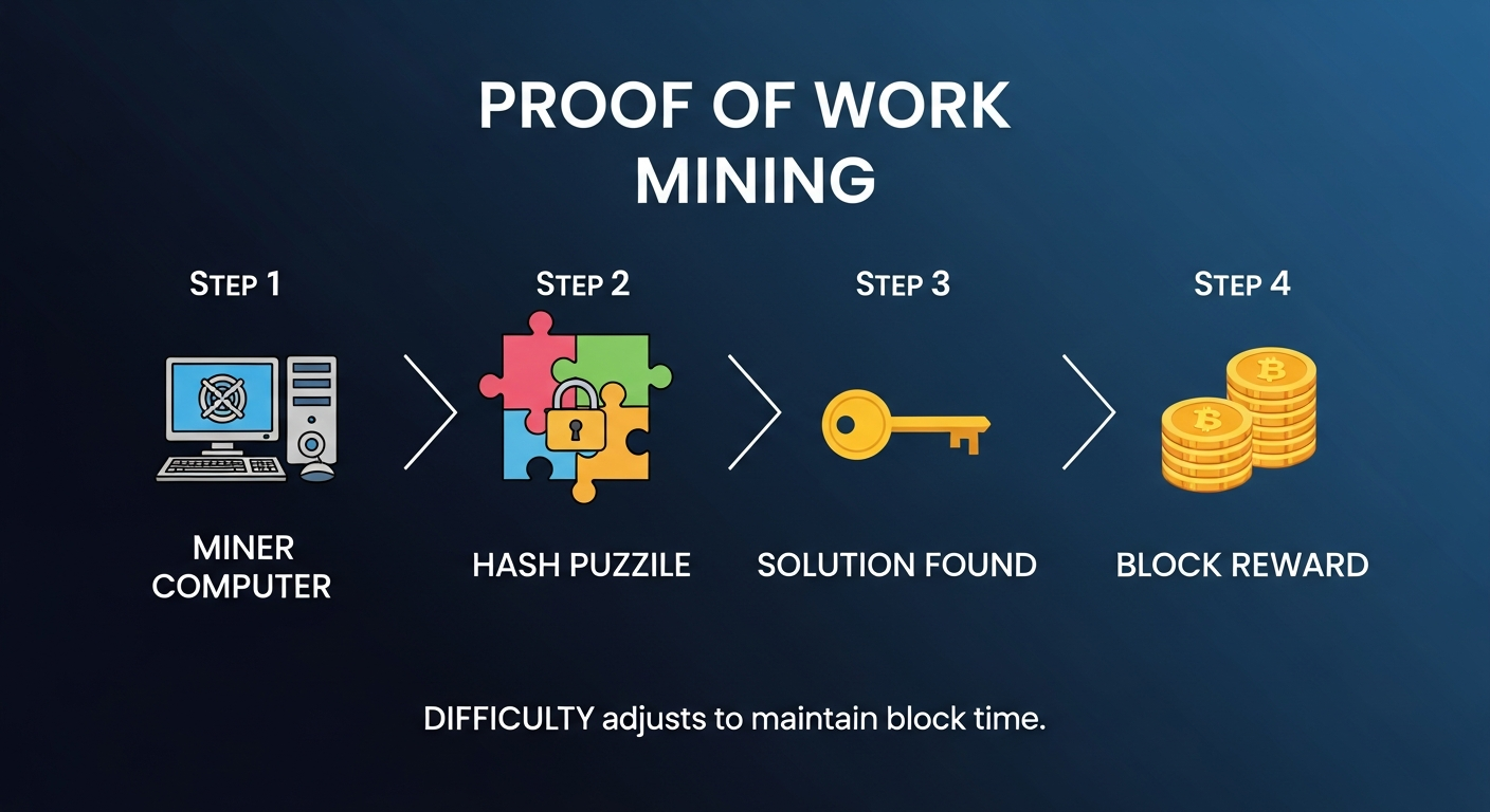 Proof of Work Mining Process